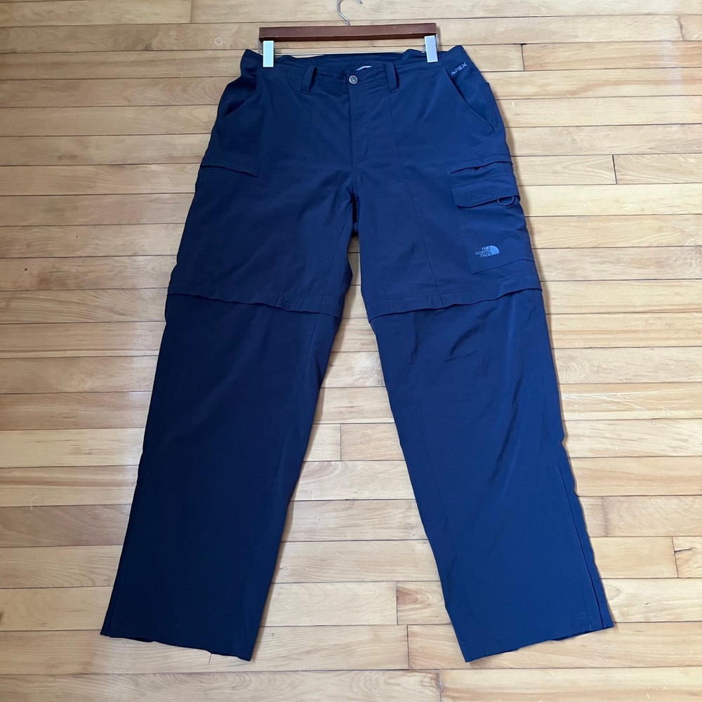 The North Face Apex Convertible Cargo Pants Navy Blue Mens 34x32 Hiking Pants